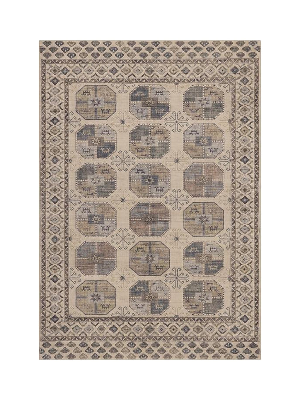 Le tapis Leila, vue à plat