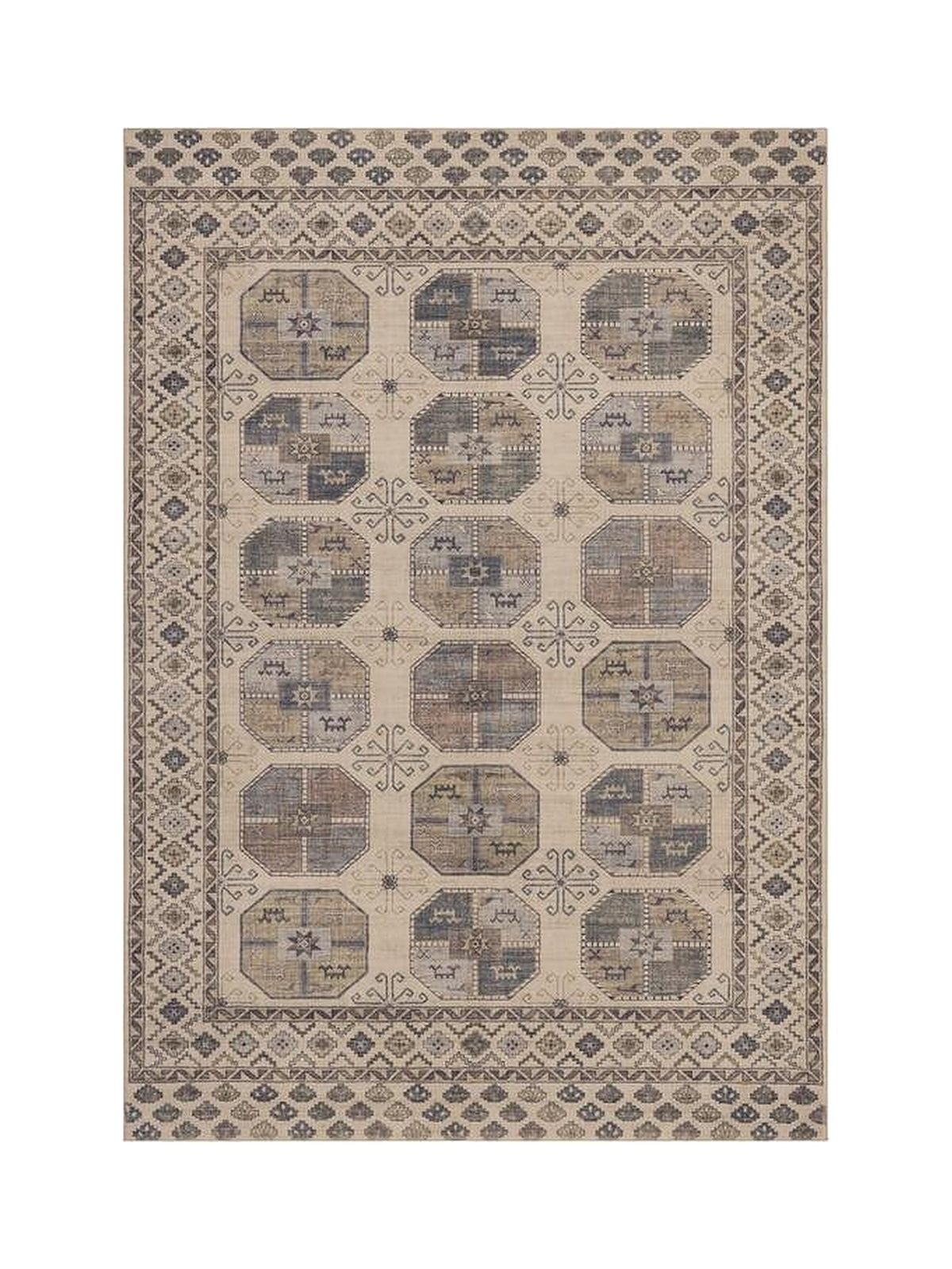 Le tapis Leila, vue à plat